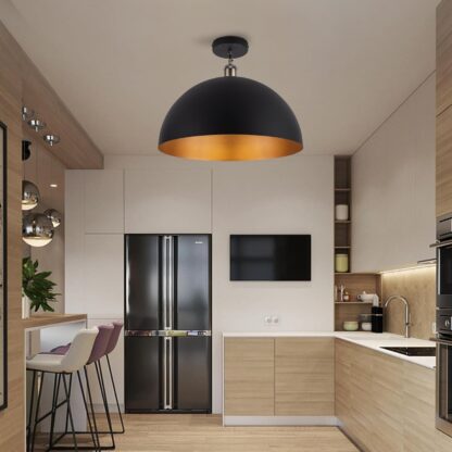 Lámpara Colgante Industrial Moderna de 35 cm en Negro y Blanco 🎨💡 - Imagen 4