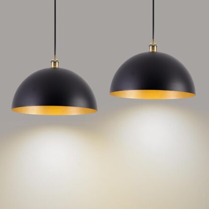 Lámpara Colgante Industrial Moderna de 35 cm en Negro y Blanco 🎨💡