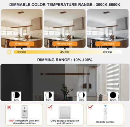 Lámpara colgante lineal de 125 cm en madera maciza con control remoto – Luz LED regulable 🌰📏💡 - Imagen 7