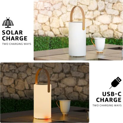 Lámpara de Mesa Solar y Recargable Portátil para Exteriores 🌞🎉 - Imagen 3