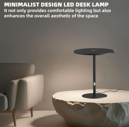 Lámpara de Escritorio LED de 37.5 cm – Luz Natural de Espectro Completo, 150 LEDs, Regulación Táctil, Diseño Minimalista Antivuelco - Imagen 3