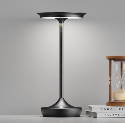 Lámpara de Mesa LED Recargable de 13 cm – Portátil, Inalámbrica, con Batería de 6000mAh, 3 Tonos de Luz y Memoria 🌟🌿