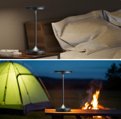 Lámpara de Mesa LED Recargable de 13 cm – Portátil, Inalámbrica, con Batería de 6000mAh, 3 Tonos de Luz y Memoria 🌟🌿 - Imagen 7