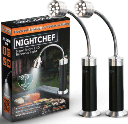 Luz LED Magnética para Parrilla y Cocina con Cuello Flexible de 21 cm y 9 LEDs Ultra Brillantes 🌟🔥