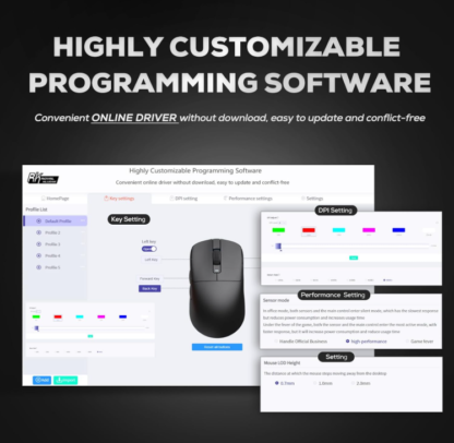 Mouse Gamer Inalámbrico RK M3 de 47g con Sensor Óptico de 42000 DPI y Conectividad Tri-Modo 🖱️⚡🔥 - Imagen 8