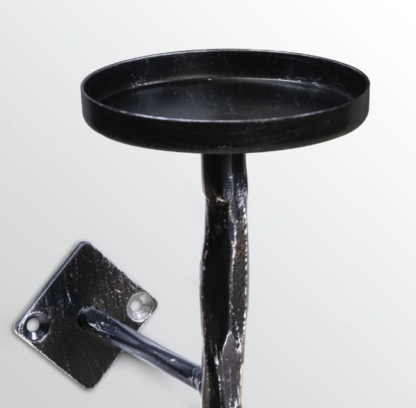 Portavelas de Pared de Acero Forjado de 30 cm – Set de 2 Candelabros Vintage Artesanales ⚒🕯️ - Imagen 6