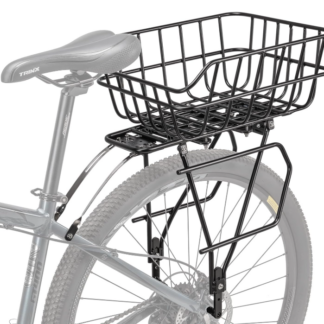 Rack con canasto de almacenaje trasero para bicicleta 🚴‍♂️🧺