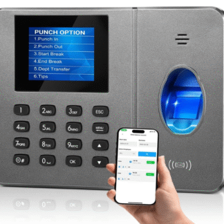 Reloj Checador Digital con Huella + App para Reportes y Turnos Personalizados 📱🔐