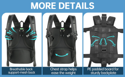 Sistema de correas para convertir equipaje rígido en mochila – Tamaño grande 💼🎒🔥 - Imagen 19