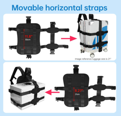 Sistema de Correas Mochila para Maletas Rígidas de hasta 21 pulgadas 🚶‍♂️🧳💨 - Imagen 6