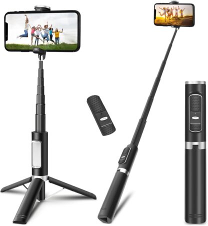 Trípode 3 en 1 para Celular, Selfie Stick y Soporte con Control Remoto 📸🎥