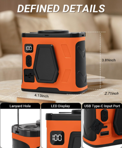 Ventilador Portátil con Clip para la Cintura y 100 Velocidades 🌬️🔋🧰 - Imagen 6