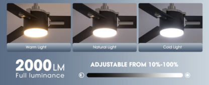 Ventilador de Techo de 56” con Luz LED Regulable, Control Remoto y App 📱💡🌬️ - Imagen 9
