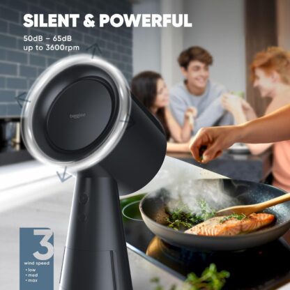 Campana Extractora Portátil para Cocina con Filtro Doble y 3 Velocidades 🌬️🔥🖤 - Imagen 4