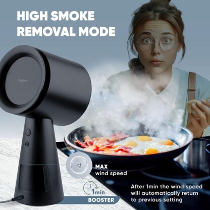 Campana Extractora Portátil para Cocina con Filtro Doble y 3 Velocidades 🌬️🔥🖤 - Imagen 7