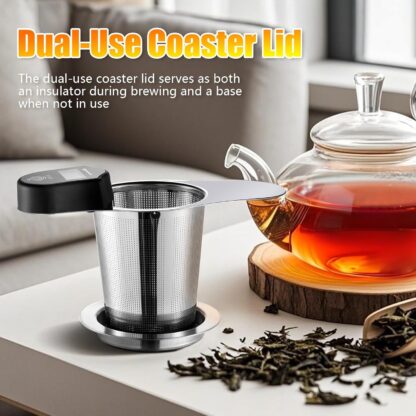 Colador de Té Digital con Pantalla LCD y Filtro Extra Fino de Acero Inoxidable 🌿🍵 - Imagen 3