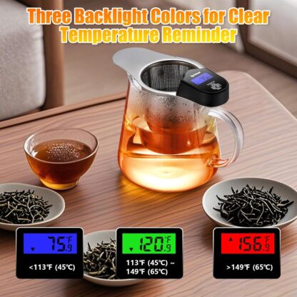 Colador de Té Digital con Pantalla LCD y Filtro Extra Fino de Acero Inoxidable 🌿🍵 - Imagen 7