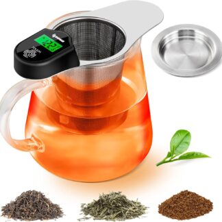 Colador de Té Digital con Pantalla LCD y Filtro Extra Fino de Acero Inoxidable 🌿🍵