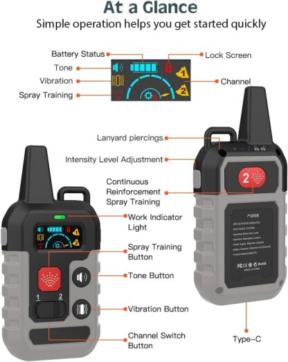 Collar de Adiestramiento para Perros con Control Remoto, 4 Modos y Rociador de Citronela 🐶🌿 - Imagen 6