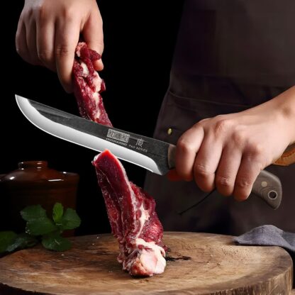 Cuchillo de cocina curvo para carne y pescado 🐟🍖 - Imagen 2