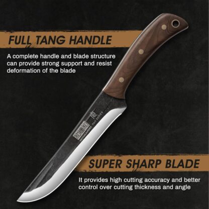 Cuchillo de cocina curvo para carne y pescado 🐟🍖 - Imagen 4