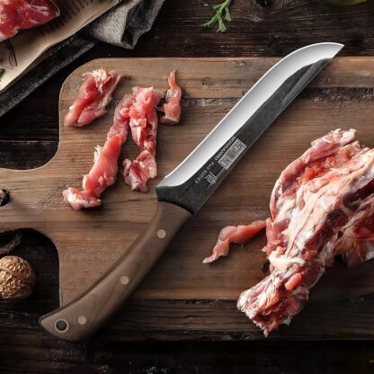 Cuchillo de cocina curvo para carne y pescado 🐟🍖 - Imagen 5