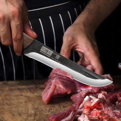 Cuchillo de cocina curvo para carne y pescado 🐟🍖 - Imagen 7