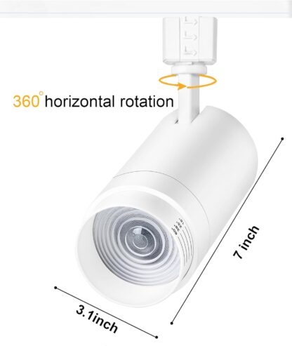 Focos de Riel LED Blancos con Control y Zoom 🔆💡 - Imagen 4