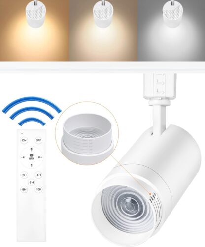 Focos de Riel LED Blancos con Control y Zoom 🔆💡 - Imagen 5