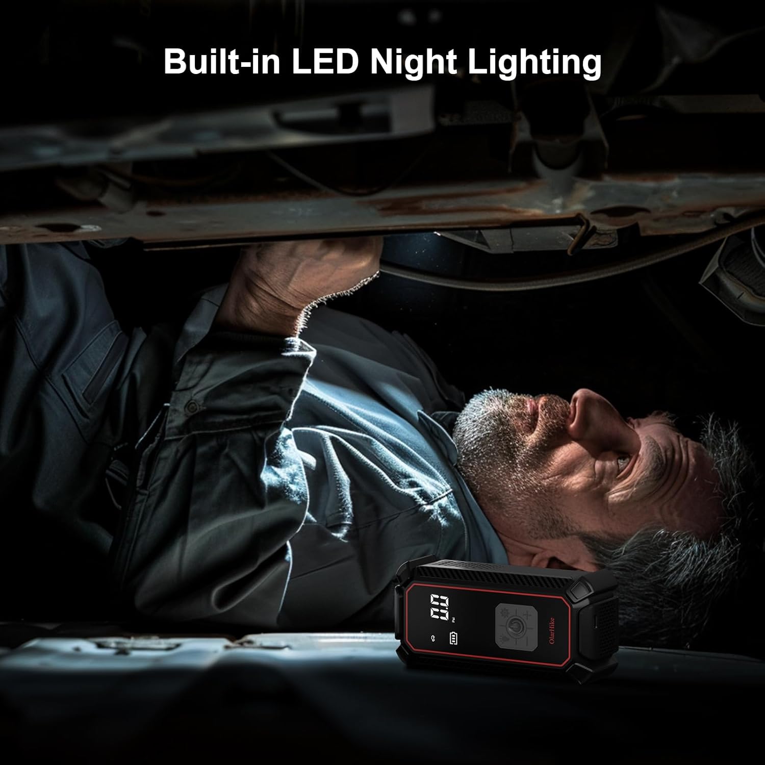 Inflador de Llantas Portátil 150 PSI con Pantalla Digital y Luz LED 🚗🔋 - Imagen 3