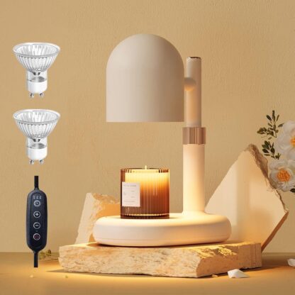 Lámpara Calienta Velas con Temporizador y Regulador 🌙🕯️