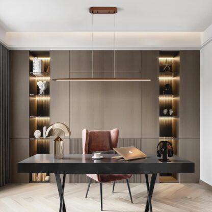 Lámpara Colgante de Madera 110 cm con Luz LED Regulable 🌟💡✨ - Imagen 6