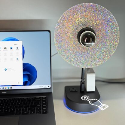 Lámpara de mesa moderna con control táctil y puertos de carga 🔌✨ - Imagen 5