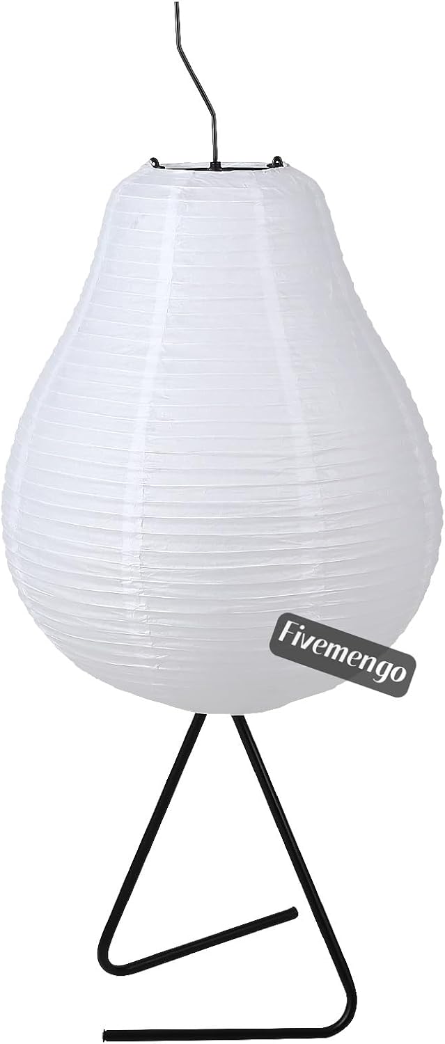 Lámpara de Piso Japandi de Papel de Arroz para Ambientes Acogedores ✨🪔