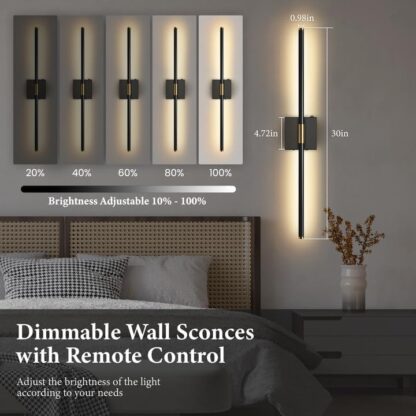 Lámparas de Pared Recargables con Control Remoto, Set de 2 ✨💡 - Imagen 2
