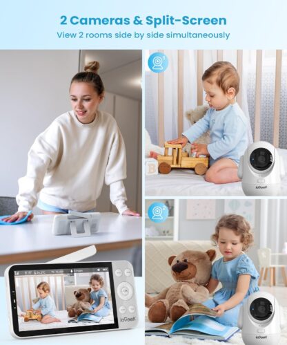 Monitor de Bebé de 5.5 pulgadas con 2 Cámaras UHD y Detección Inteligente 🍼👶📷 - Imagen 7