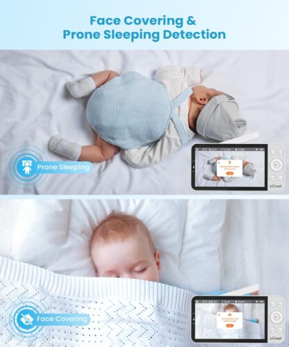 Monitor de Bebé de 5.5 pulgadas con 2 Cámaras UHD y Detección Inteligente 🍼👶📷 - Imagen 9