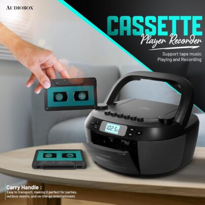 Radio Boombox con CD, Cassette y Bluetooth 🎵📻 - Imagen 5