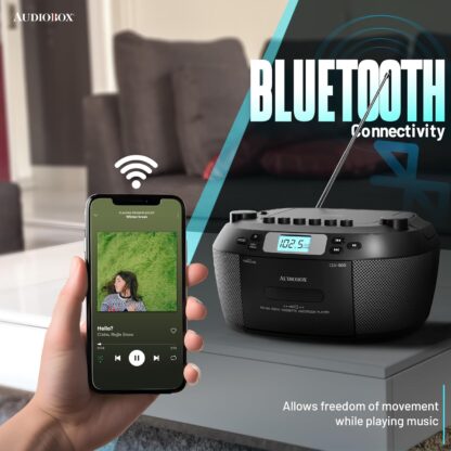 Radio Boombox con CD, Cassette y Bluetooth 🎵📻 - Imagen 8