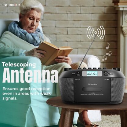 Radio Boombox con CD, Cassette y Bluetooth 🎵📻 - Imagen 9