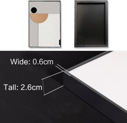 Set de 3 Cuadros Modernos de Pared 20x28 Pulgadas en Blanco y Negro para Sala 🖼️🏠 - Imagen 2