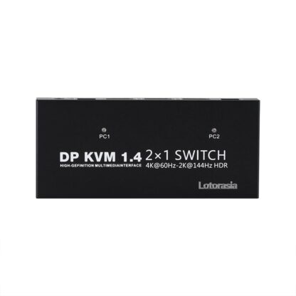 Switch KVM DisplayPort 4K 2 Computadoras con 1 Monitor y 4 Puertos USB, Incluye Controlador y Cables 📺🖥️ - Imagen 3
