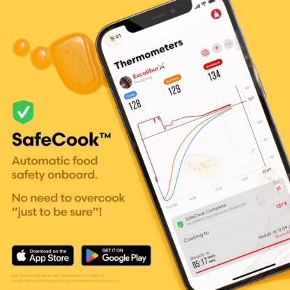 Termómetro de Cocina Inalámbrico con 8 Sensores y Pantalla WiFi 🔥🍖📱 - Imagen 2