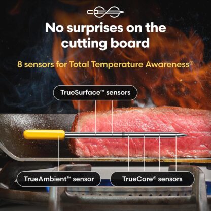 Termómetro de Cocina Inalámbrico con 8 Sensores y Pantalla WiFi 🔥🍖📱 - Imagen 6