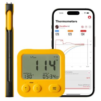 Termómetro de Cocina Inalámbrico con 8 Sensores y Pantalla WiFi 🔥🍖📱
