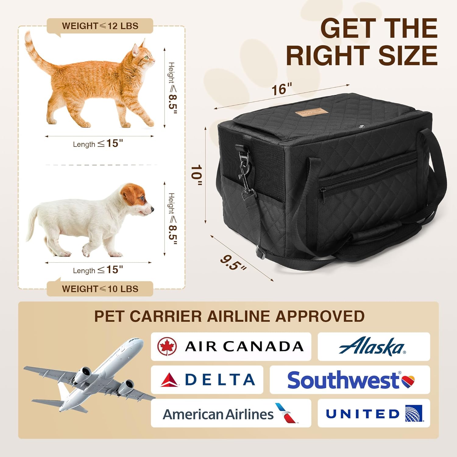 Bolso transportador para mascotas con paredes de malla, correa interna y base firme 🐾👜 - Imagen 2