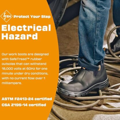 Botas de Trabajo y Seguridad para Hombre con Punta de Material Compuesto 🥾🔥 - Imagen 5