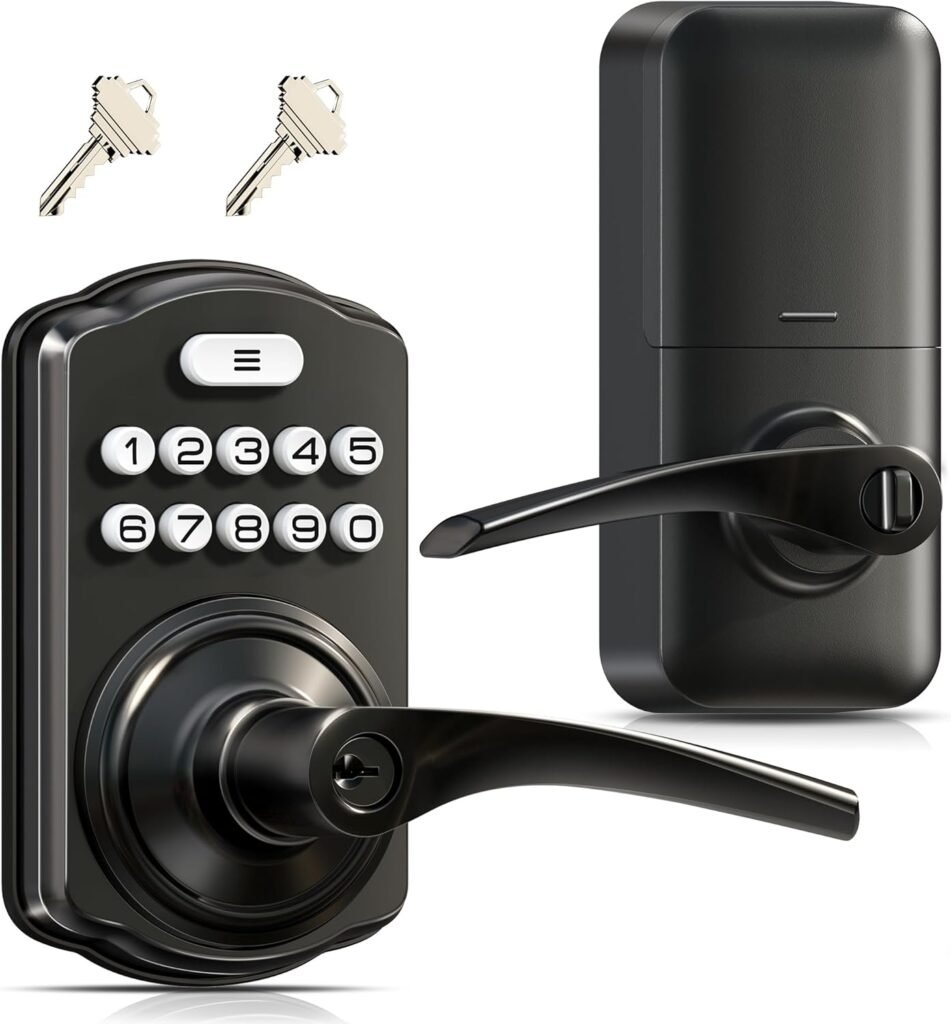 Cerradura Electrónica con Manija y Teclado – Entrada sin Llave para Puerta Principal o Dormitorio 🔐🚪✨