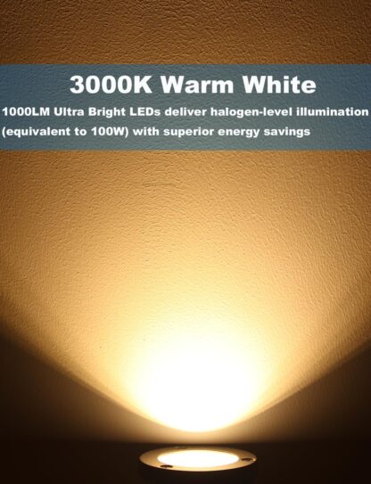 Focos LED Empotrables para Jardín 3000K 12V 1000LM IP67 💡🌿 - Imagen 4