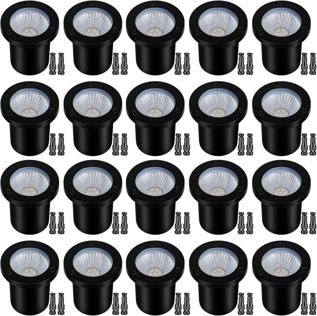 Focos LED Empotrables para Jardín 3000K 12V 1000LM IP67 💡🌿
